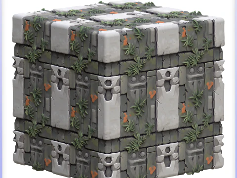 Stylized Stone Floor Seamless Texture CG Textures