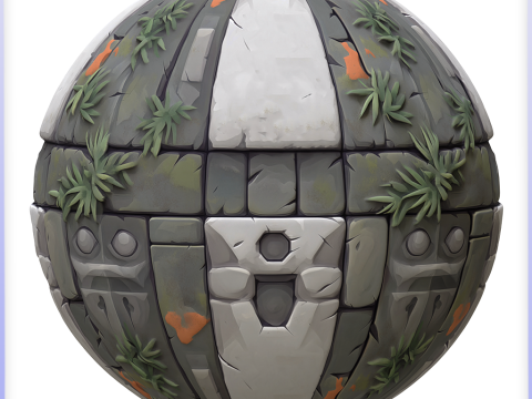 Stylized Stone Floor Seamless Texture Tekstur CG