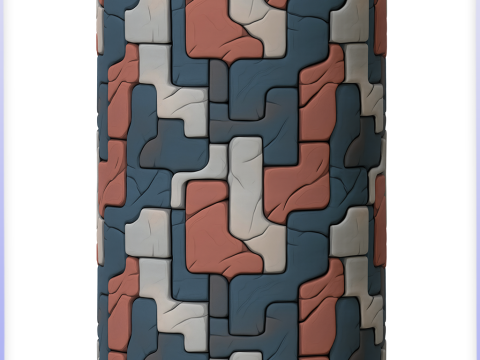 Stylized Stone Floor Seamless Texture Tekstur CG