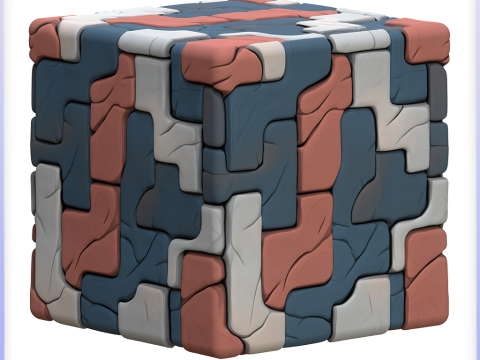 Stylized Stone Floor Seamless Texture Tekstur CG