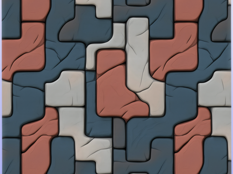 Stylized Stone Floor Seamless Texture Tekstur CG