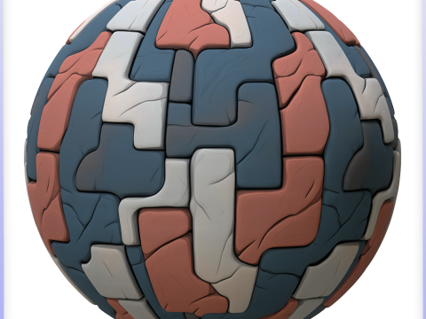 Stylized Stone Floor Seamless Texture Tekstur CG