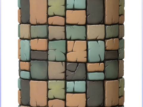 Stylized Stone Floor Seamless Texture CG 텍스쳐