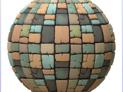 Stylized Stone Floor Seamless Texture CG Textures