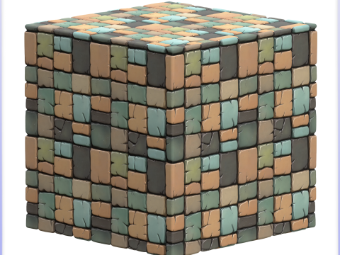 Stylized Stone Floor Seamless Texture CG 텍스쳐