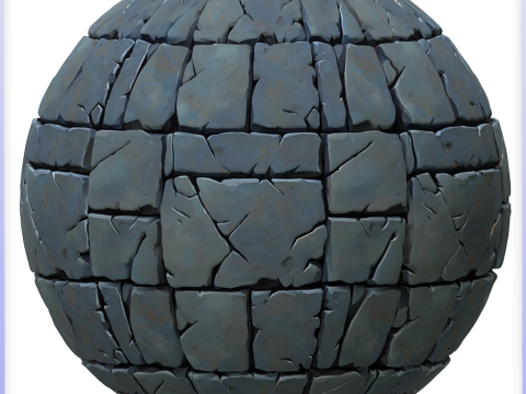 Stylized Stone Floor Seamless Texture CG Текстуры