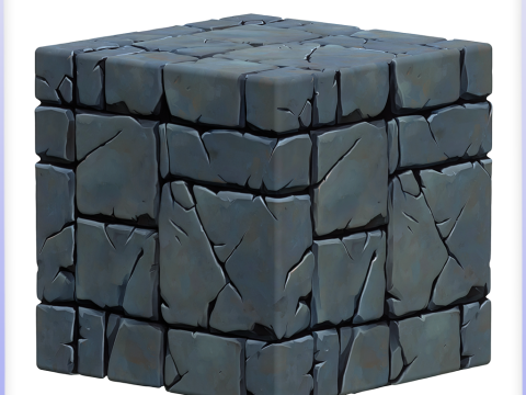 Stylized Stone Floor Seamless Texture CG Текстуры