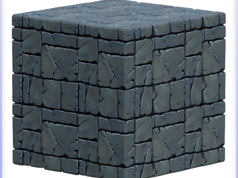 Stylized Stone Floor Seamless Texture CG Текстуры