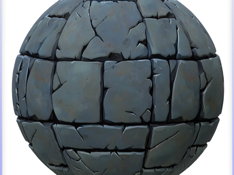 Stylized Stone Floor Seamless Texture CG Текстуры