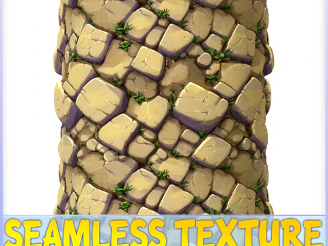 Textura sem costura de piso de pedra estilizado Texturas CG