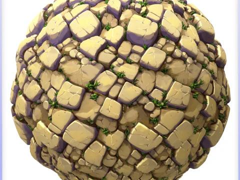 Tekstur Mulus Lantai Batu Bergaya Tekstur CG