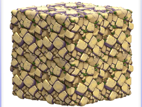 Stylized Stone Floor Seamless Texture CG Textures