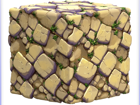 Stylized Stone Floor Seamless Texture CG Textures