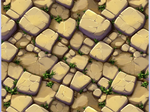 Tekstur Mulus Lantai Batu Bergaya Tekstur CG