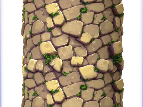 Stylized Stone Floor Seamless Texture CG Tekstury