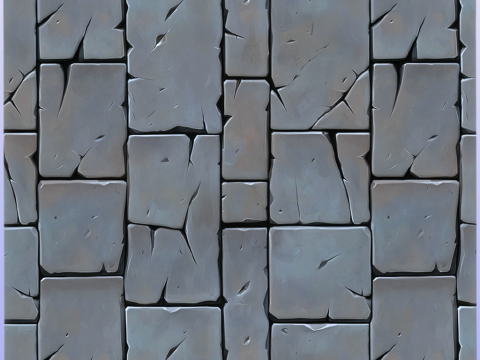 Stylized Stone Floor Seamless Texture CG Текстуры