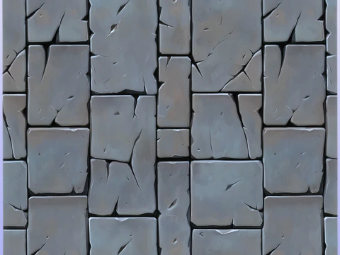 Stylized Stone Floor Seamless Texture CG Textures