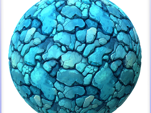 Stylized Stone Floor Seamless Texture CG Textures