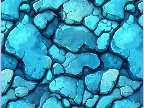 Stylized Stone Floor Seamless Texture CG Textures