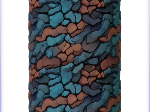 Stylized Stone Floor Seamless Texture CG टेक्स्चर्स