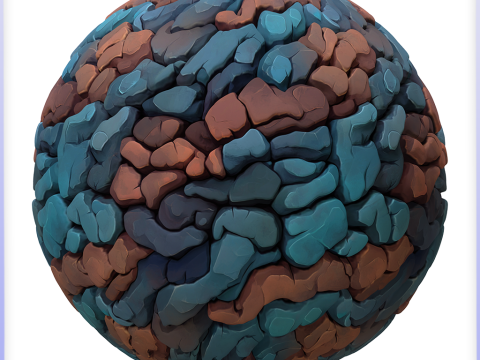 Stylized Stone Floor Seamless Texture CG टेक्स्चर्स