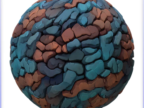 Stylized Stone Floor Seamless Texture CG Textures