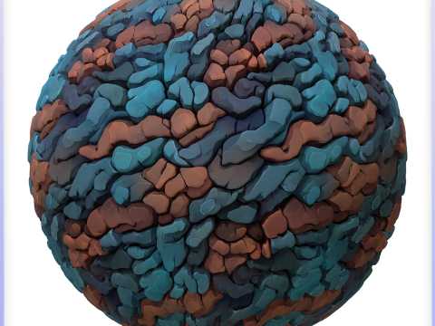 Stylized Stone Floor Seamless Texture CG टेक्स्चर्स