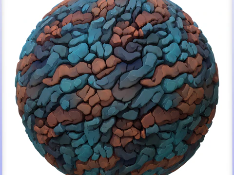 Stylized Stone Floor Seamless Texture CG Textures