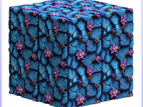Textura sem costura de piso de pedra estilizado Texturas CG
