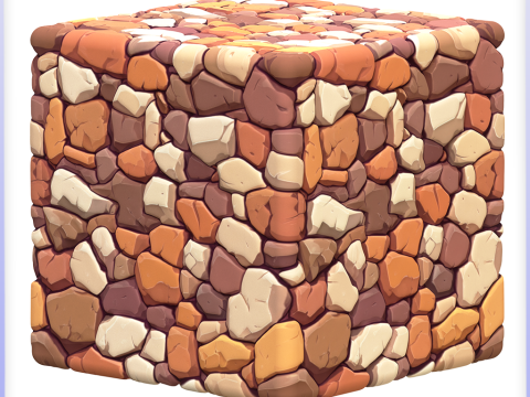 Stylized Stone Floor Seamless Texture CG Textures