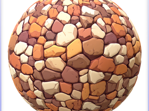 Stylized Stone Floor Seamless Texture CG Textures