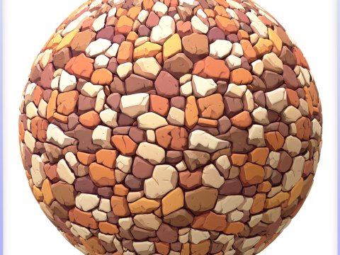 Stylized Stone Floor Seamless Texture CG Textures