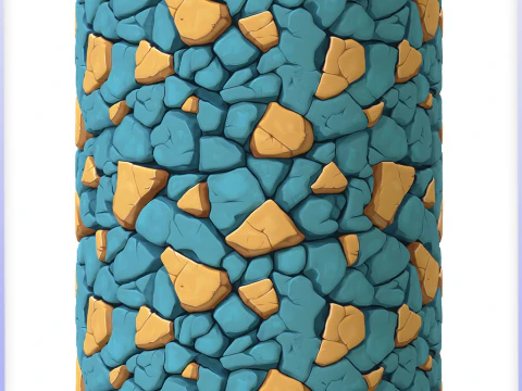 Stylized Stone Floor Seamless Texture CG Textures