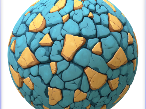 Stylized Stone Floor Seamless Texture CG टेक्स्चर्स