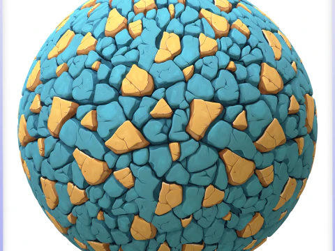 Stylized Stone Floor Seamless Texture CG Textures