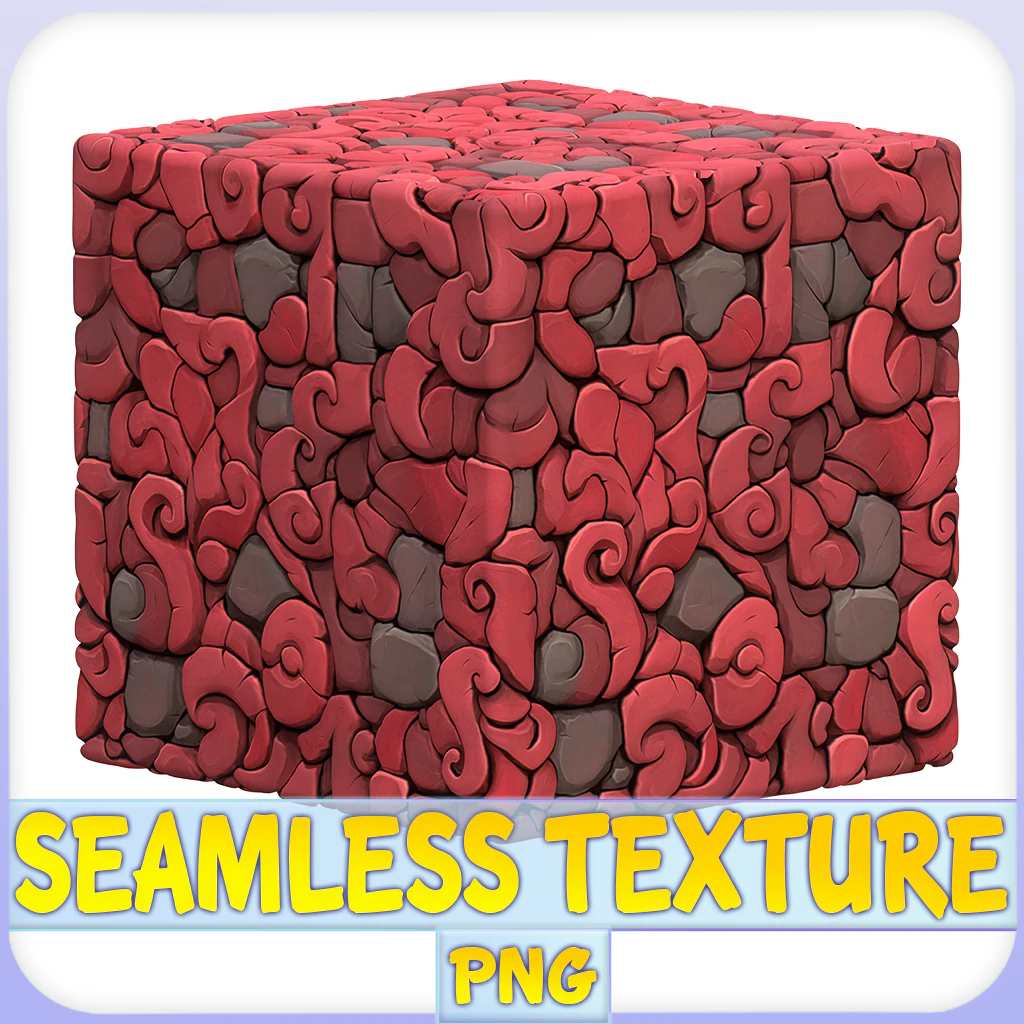 Stylized Stone Floor Seamless Texture CG Textures .c4d .max .obj .3ds .fbx .stl .blend 