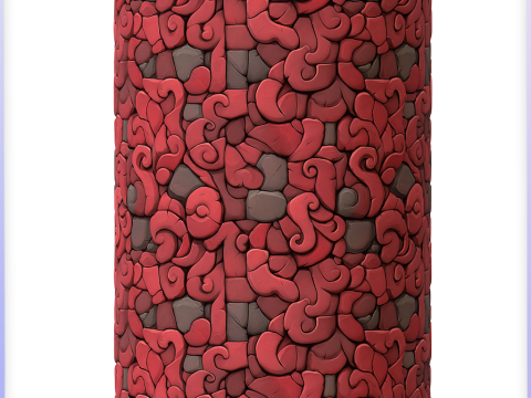 Stylized Stone Floor Seamless Texture CG 纹理