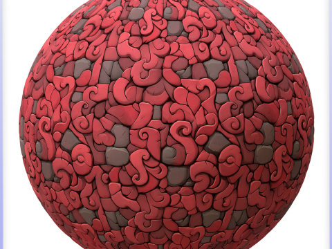 Stylized Stone Floor Seamless Texture CG 纹理