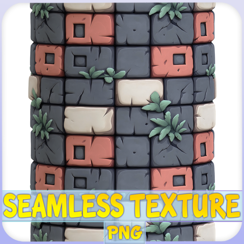 Stylized Stone Floor Seamless Texture CG Texturen .c4d .max .obj .3ds .fbx .stl .blend