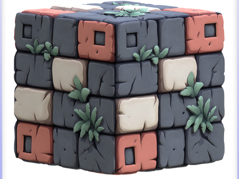 Stylized Stone Floor Seamless Texture CG Texturen