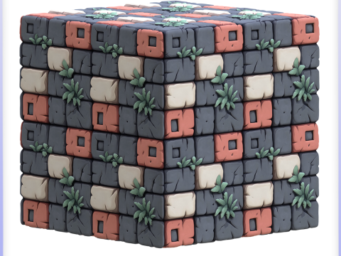 Stylized Stone Floor Seamless Texture CG Texturen