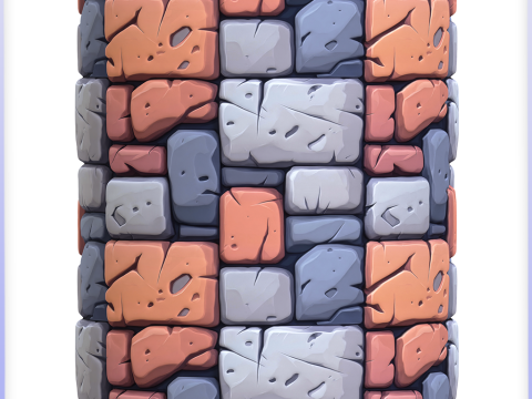 Stylized Stone Floor Seamless Texture CG Textures