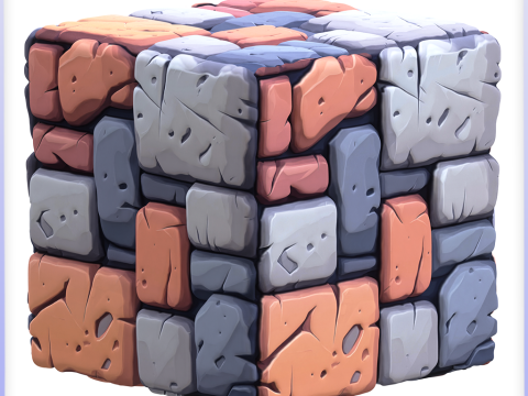 Stylized Stone Floor Seamless Texture CG Textures