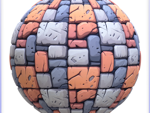 Stylized Stone Floor Seamless Texture CG Textures