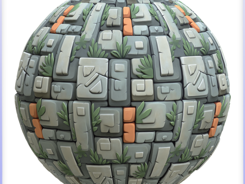 Stylized Stone Floor Seamless Texture CG टेक्स्चर्स