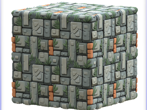 Stylized Stone Floor Seamless Texture CG टेक्स्चर्स