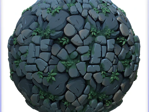 Stylized Stone Floor Seamless Texture CG Textures