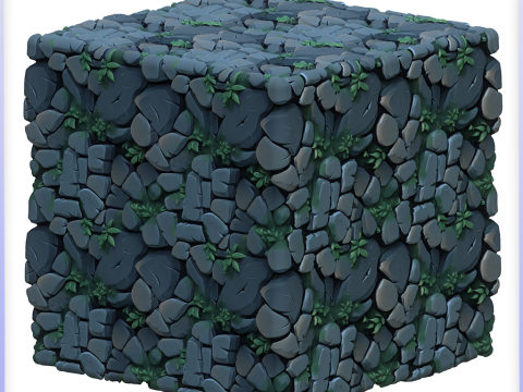 Stylized Stone Floor Seamless Texture CG テクスチャ