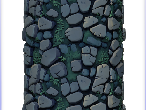 Stylized Stone Floor Seamless Texture CG 텍스쳐
