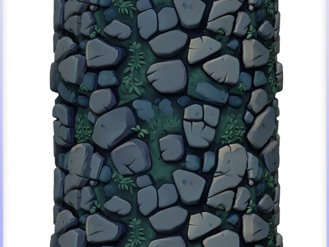 Stylized Stone Floor Seamless Texture CG Textures
